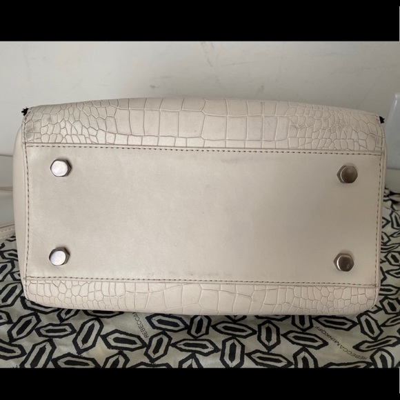 Rebecca Minkoff Perry cream faux croc Satchel - Picture 9 of 10